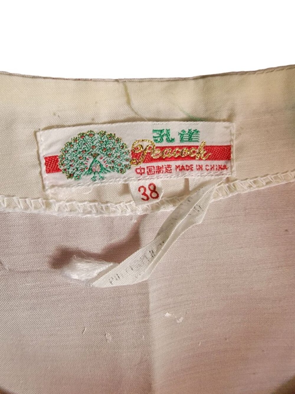 Vintage Hand Embroidered Floral Blouse Size 38 Medium Cream Cottagecore Top - Picture 2 of 11